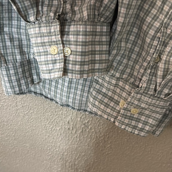 Mens Timberland Button Down Plaid Shirt, XXL, Green - Picture 5 of 6